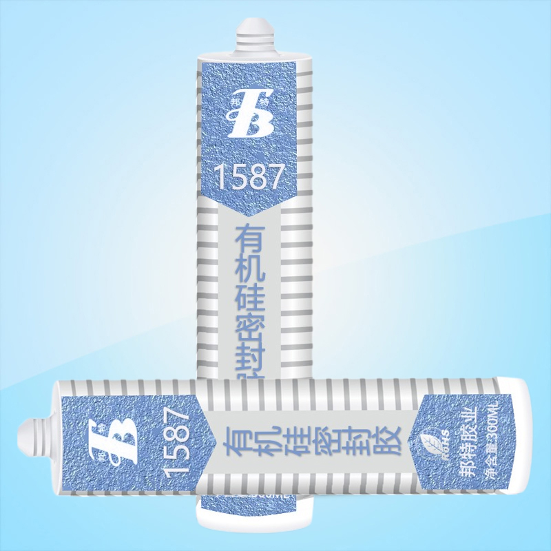 广研密封胶1587，机械平面胶，汽车机床电器免垫胶，工业硅酮胶587蓝胶 300ml