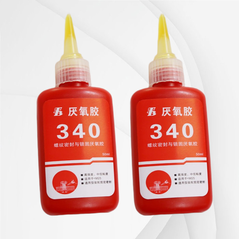 邦特340透明厌氧胶，高强度中等粘度无氧锁固胶，过盈配合齿轮轴键密封胶水 50ml