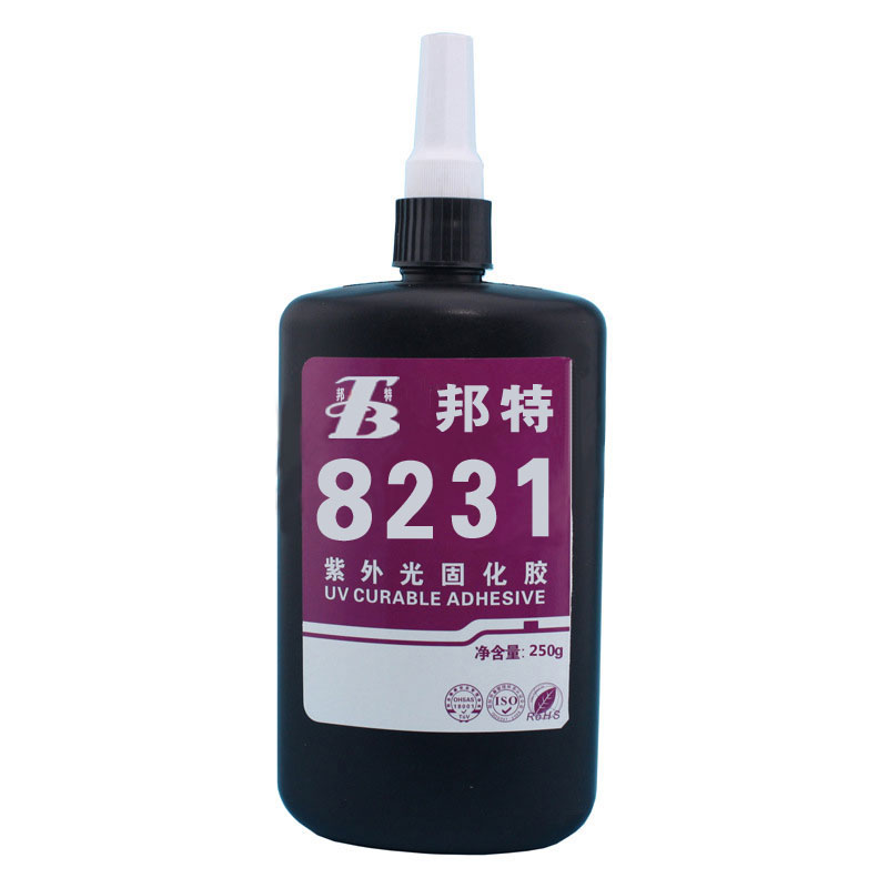 广研紫外光固化胶，广研无影胶，广研玻璃石材粘接uv胶，8231系列玻璃石材粘接密封