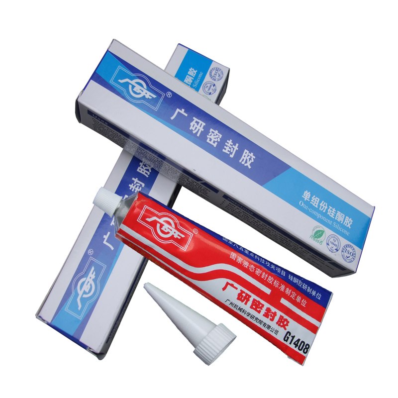 广研G1408耐高温白胶，美的电热专用高温胶，1408工业硅酮胶，耐油耐介质平面硅橡胶，汽车底盘变速箱发动机免垫胶